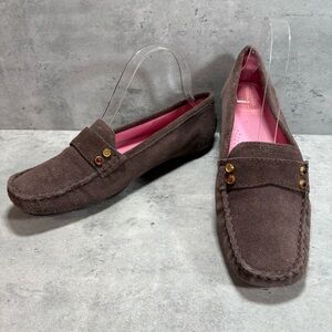 Lilly Pulitzer Brown Suede Loafers